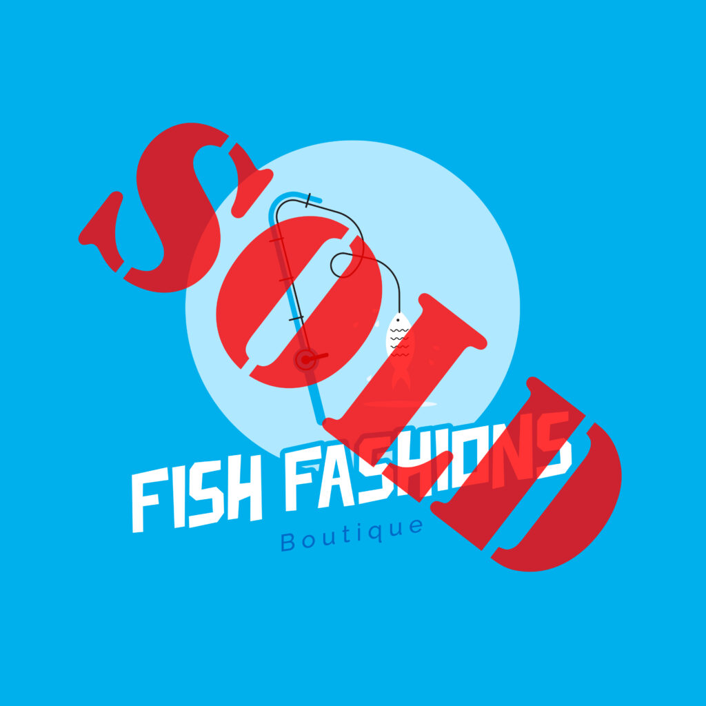 Fish Fashions Business Brand Bundle (Logo Files + Reservation to Purchase .Com Web Domain and Social Media Pages)